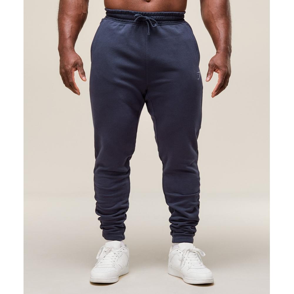 Gymshark Pantalón de chándal con logotipo de poder Azul pesado A2c9c Uctn