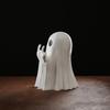 Funny Middle Finger Ghost Ornament for Christmas, Creative and Cute Desktop Decoration, Gift for Friends