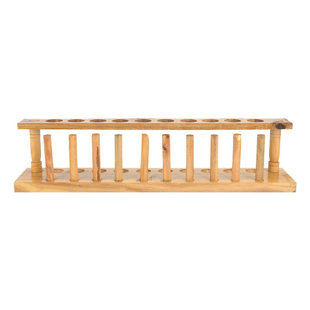 Durable and Strong Wooden 6 8 10 12 Hole Test Tube Stand Chemical Laboratory Tool