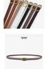 Simple Retro-Style Women's Slim Leather Belt - Fashion Accessory