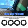 Shufearo Car Door Pin Trim, 4 Pcs Carbon Fiber Door Lock Pin Cover Trim,