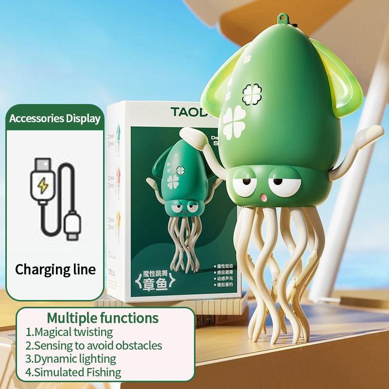 Electronic Dancing Squid Toys Magical Dancing Jellyfish Led Glowing Light Music Playful Dancing Octopu Best Kids Festival Present