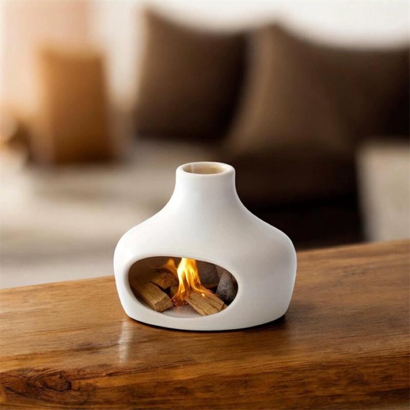 Palo Santo Halter, Handgefertigte Keramik Palo Santo Brenner, Räucherschale für Meditation Yoga, Chimeneas Räucherstäbchenhalter