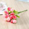 Creative 15 Heads Rose Artificial Flowers Simulation with Stems Faux Roses Flower Bouquets Bouquet Photo Props