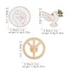 New World Peace Theme Enamel Brooches Dove Olive Branch Symbol of Peace Design Pins Bulk