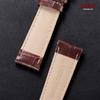 Vintage Slub Pattern Leather Watchbands 18mm 20mm 22mm Watch Band Strap Steel Pin Buckle Accessories High Quality Wrist Bracelet