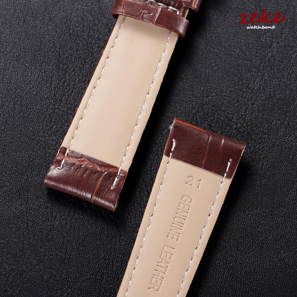 Vintage Slub Pattern Leather Watchbands 18mm 20mm 22mm Watch Band Strap Steel Pin Buckle Accessories High Quality Wrist Bracelet