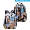 Trendy Kpop Youthful School Bags Unisex Cats Travel Bags 3D Print Oxford Waterproof Notebook Shoulder Backpacks