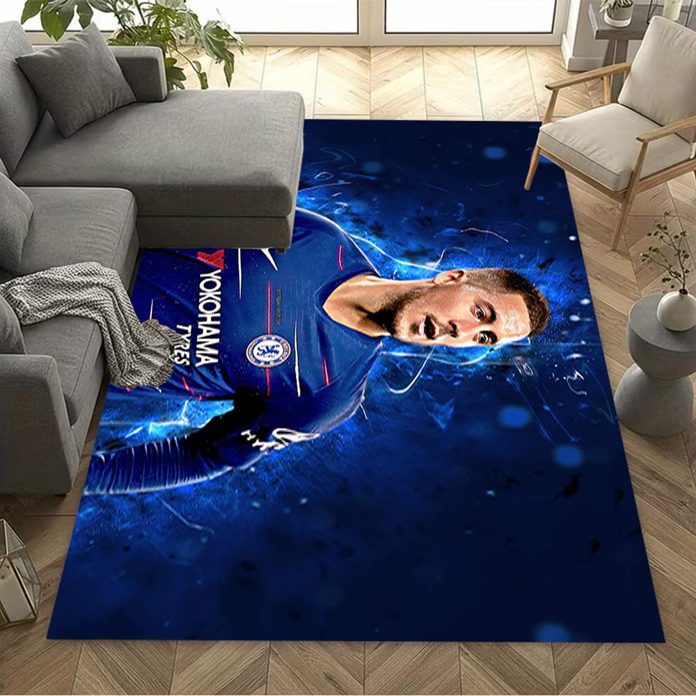 Chelsea Fc Player Portrait Floor Rug Office Rug Perfect for Dormitory Balcony Bedrooms Foyer Anti-slip Rug Anime Office Decor Best for Christmas