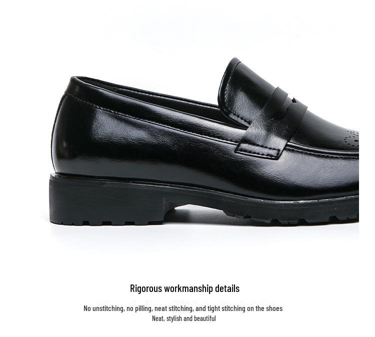 Men's Cross-Border Four Seasons Casual & Formal Leather Lace-up Shoes - British Business or Wedding Groom Style