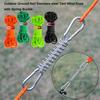 Stainless Steel Tent Wind Rope Multicolors Canopy Windproof Fixing Hook