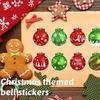 1/2/3 rullar Julprydnadsklistermärken Julgranskula Pappersdekaler 10 Designs Vinter Självhäftande Dekorationsklistermärken för Kuvert