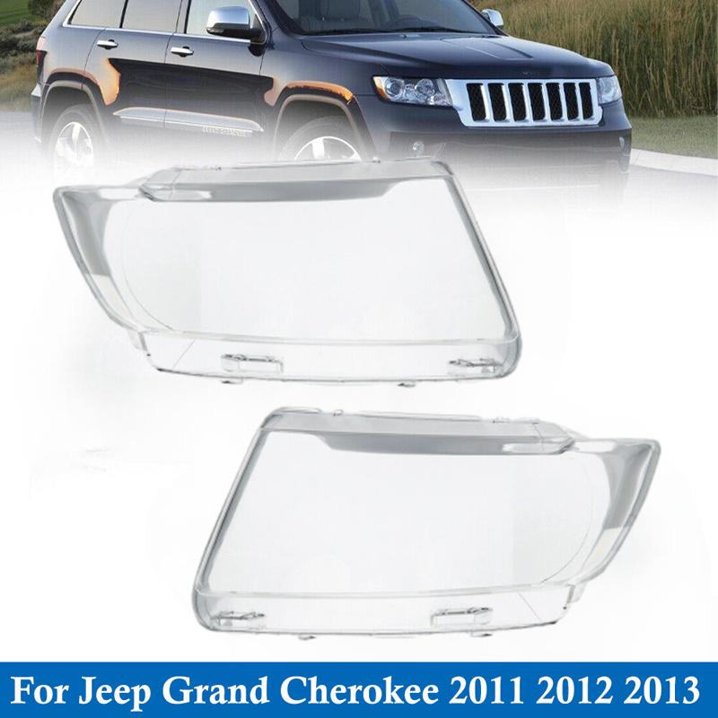 

Прозрачный 1 пара автомобильных передних фар, крышка объектива 55079378AF для Jeep Grand Cherokee 2011 2012 2013 55079379AF