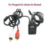 Car Stereo AUX USB Male Dash 2RCA Interface Extend Panel 2RCA To 3.5mm Jack Adapter Cable For Peugeot for Citroen for RenaultF
