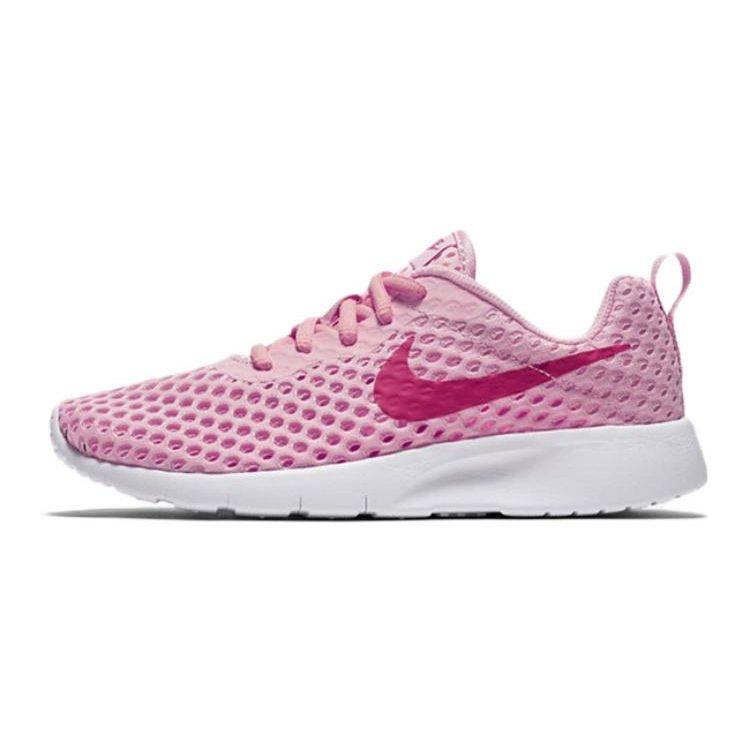 Nike Tanjun Fabric Sports Comfort Shock Absorption Non-Slip Wear-Resistant Low-Top Casual Shoes Kids Sneaker Pink AO9603-601