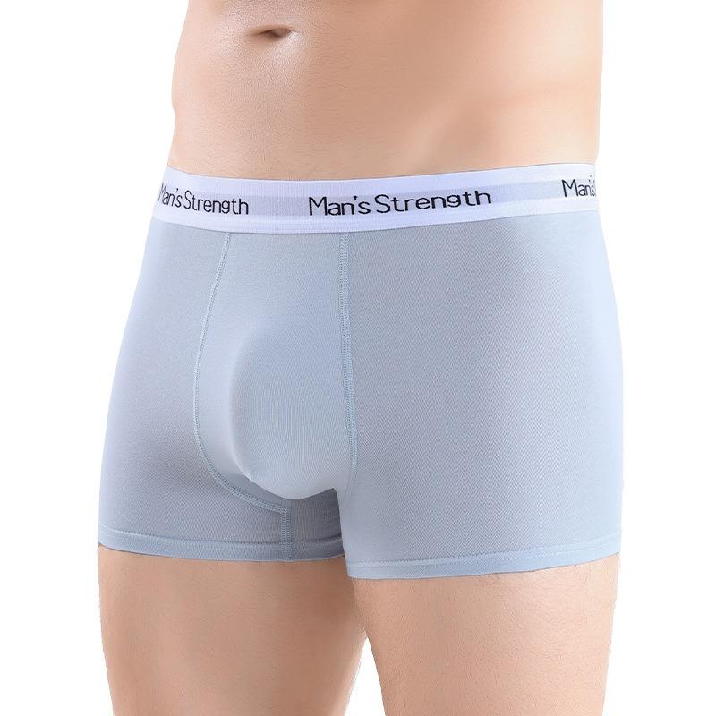 Men S Cotton Boxer Briefs Breathable Antibacterial Printed Seamless Underwear