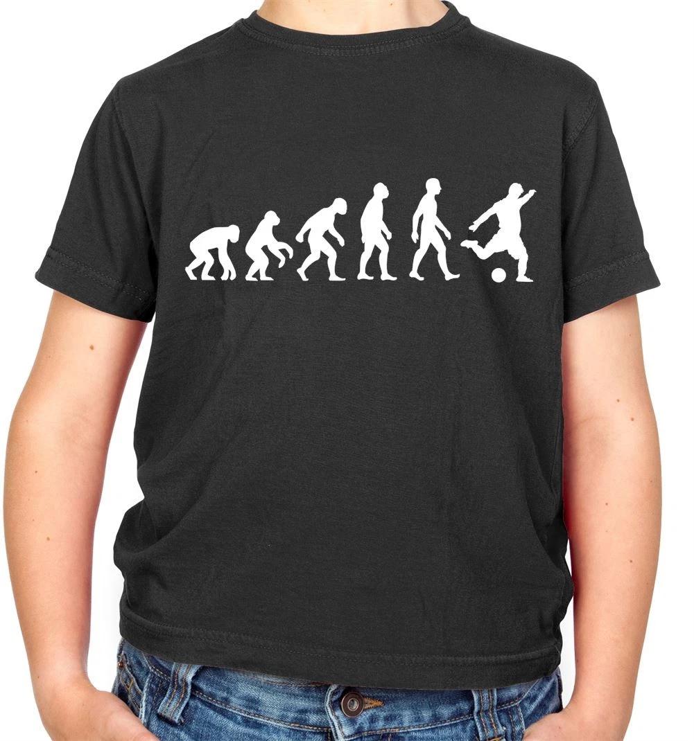 Evolution of Man Football - Kids T-Shirt - Footie Team Soccer Player Premiership 120
