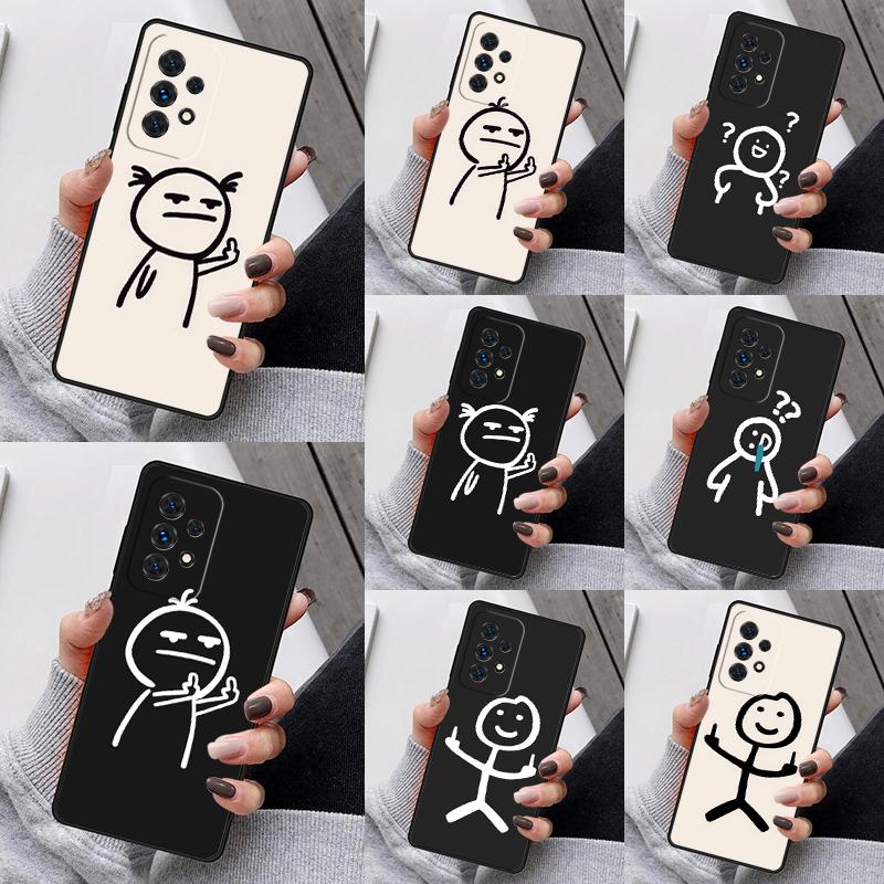 Cartoon Pretty People Phone Case For Samsung Galaxy S25 S23 S30 S8 S21 S20 FE S24 S22 Note 10 20 S8 Plus lite Ultra