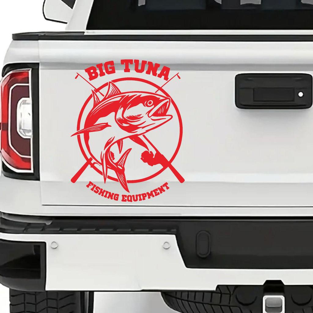 C51 Sınır Ötesi Balıkçılık Meraklısı Araba Sticker'ı