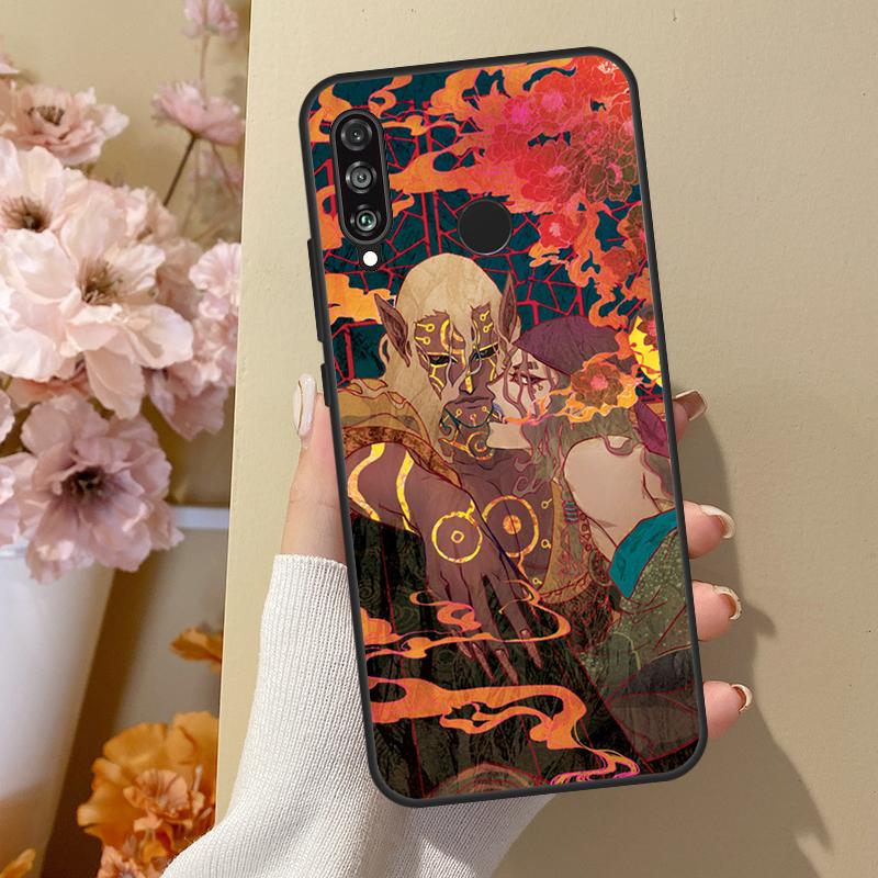 

Чехол Ukiyoe mononoke Kusuriuri для Huawei Nova 7i 8i 11i 12i 12s Y73 Y70 Y90 Y60 Y72 Y61 Y91 9 10 SE P30 Pro P40 Lite Huawei Nova Y70