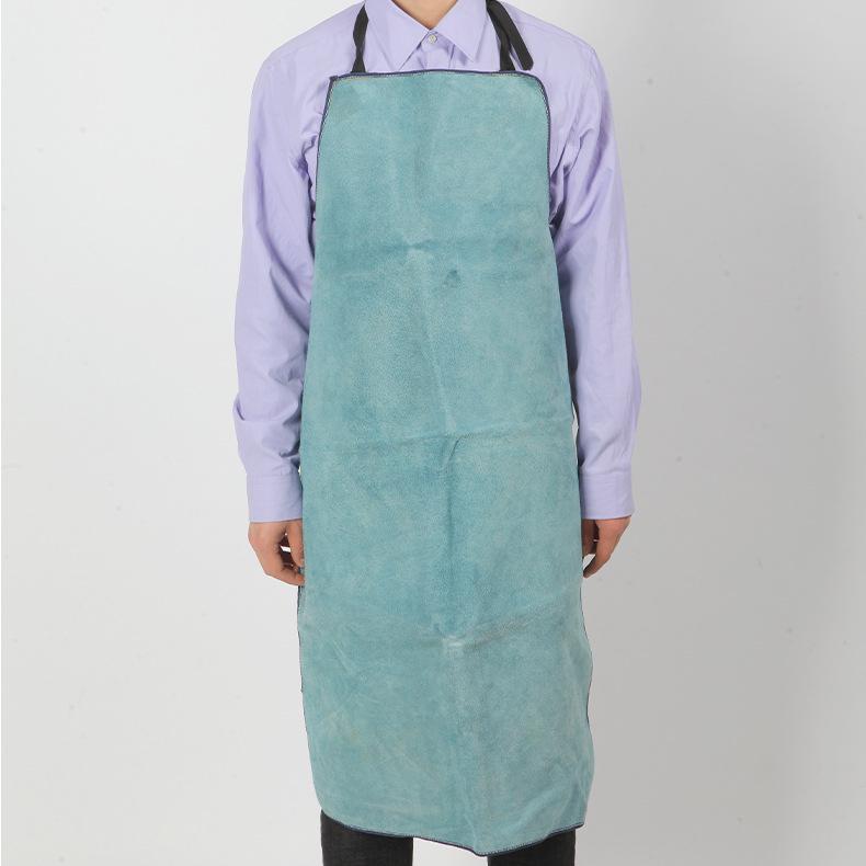 Tablier de soudure en cuir ignifugé: Vêtements de travail en cuir de vache résistant aux hautes températures et protégeant des étincelles