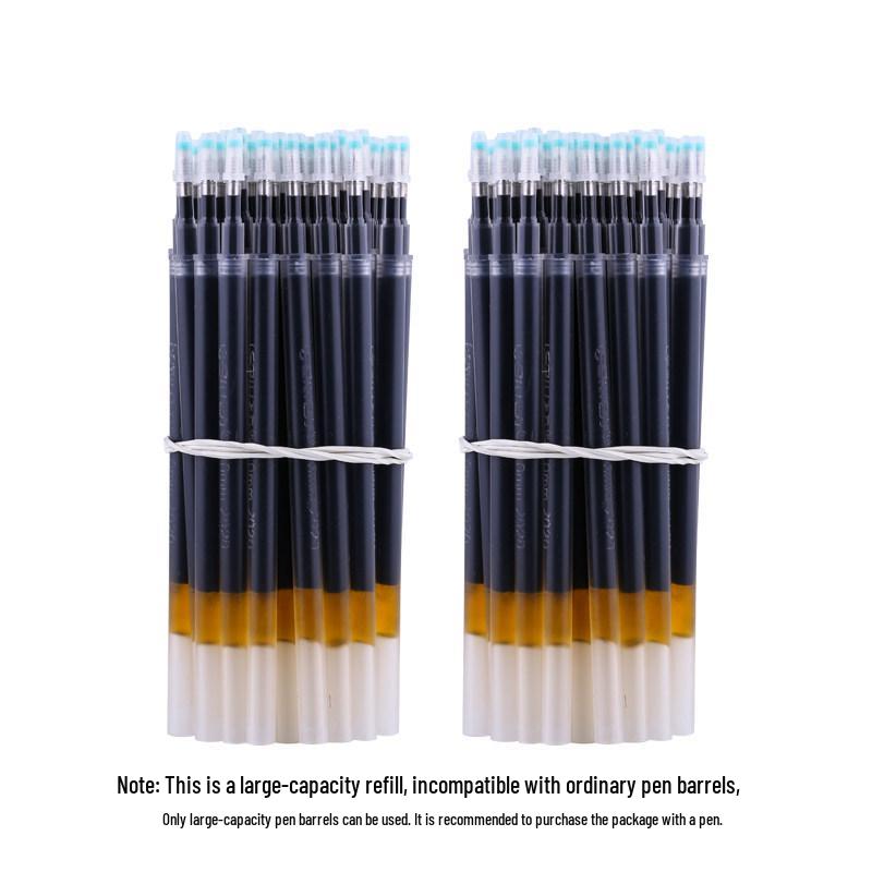Business Signature Calligraphy Pen 0.7mm Black, Large Refill, Water-Based, for Office Use