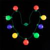 Christmas Light Up Led 9 Colors LED Light Up Bulbs Necklace Christmas Bulbs Necklace for Christmas Party Favor Supplies