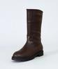 Heenn Chunky Sole Mid Calf Boots. Brown
