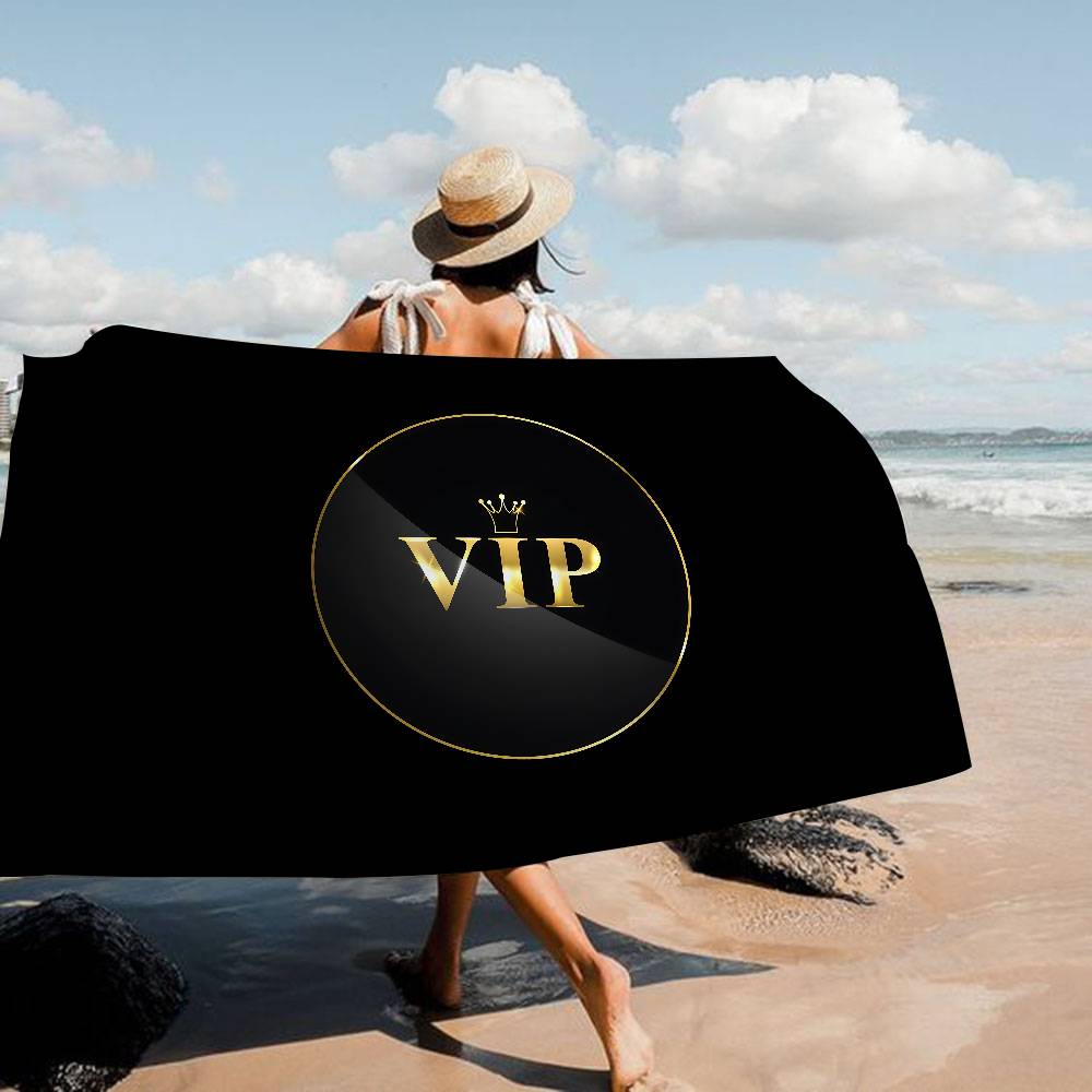 Laser VIP Beach Towel Colorful Bath Towels For Girl Microfiber Quick Dry Custom Sand Free Beach Yoga Spa Gym Pool