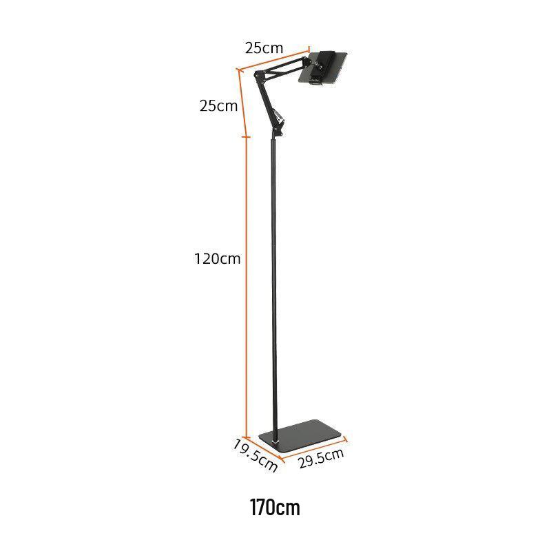 Adjustable 170cm Floor-Standing Phone & Tablet Cantilever Stand for Bedside or Sofa