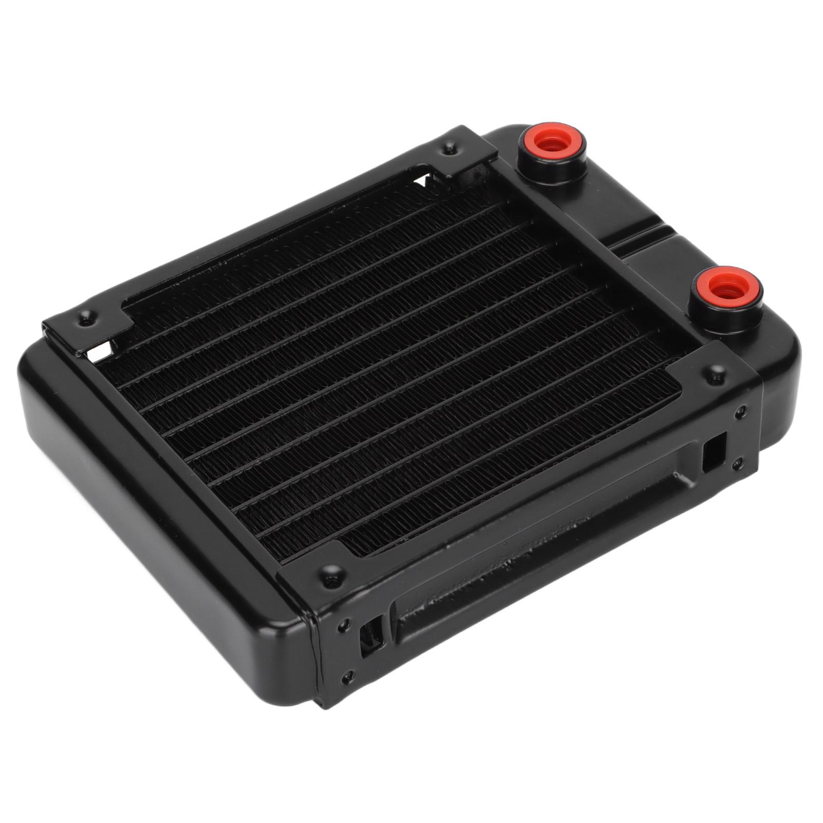 

Aluminum Radiators Good Heat Dissipation 10 Heat Dissipating Tubes Low Noise G 1 4 Screw Thread CPU Aluminum Radiators