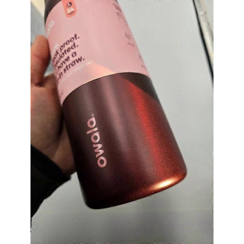 Owala Freesip 24/32oz Edelstahl-Wasserflasche Schwarzkirsche