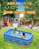 Inflatable Pool for Home Use, Kids, Double Leak-Proof, 3 Air Chambers, Heat Relief, Cushioned Bottom, IndoorRooftopBalconyGardenOutdoor Use, Family