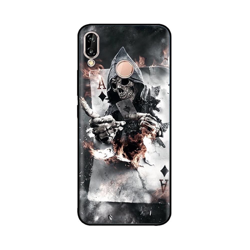 for Huawei P20 Lite Case Silicon Soft TPU Printed Phone Cover Case For Huawei P20lite P 20 Lite Bumper Case Shockproof 5.84 inch