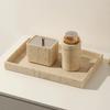 1pc Sand and Stone Tray, Bathroom Mouthwash Cup, Washstand Shelf, Home Decoration, Bathroom Accessories Bathroom Toiletries