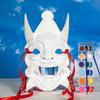 Maska Opera White: Projekt twarzy w stylu line art do graffiti, malowania lub noszenia