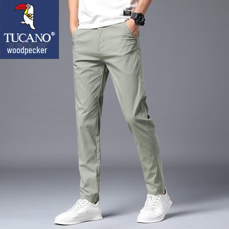 TUCANO Men's Summer Ice-Feel Straight-Leg Casual Pants