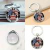 Usa Flag Key Holder Zinc Alloy Dual Wheel Design Gift For Colleagues And Kids