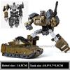 Haizhixing 5 IN 1 Transformation Robot Car Toys Anime Devastator Aircraft Tank Model KO Boys Truck Collection Kid Adult Gift