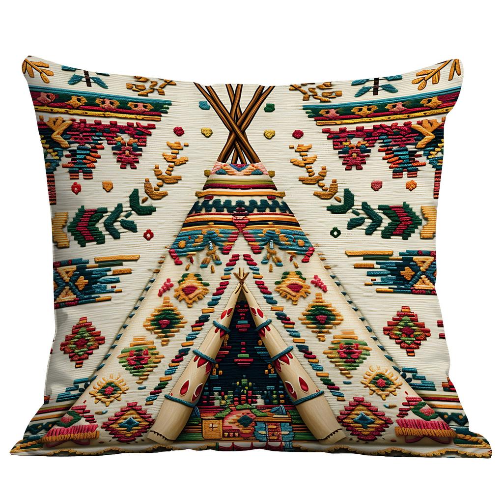 New Retro Creative Ethnic Style Pillowcase Home Living Room Hotel Cushion Pillowcase Decoration