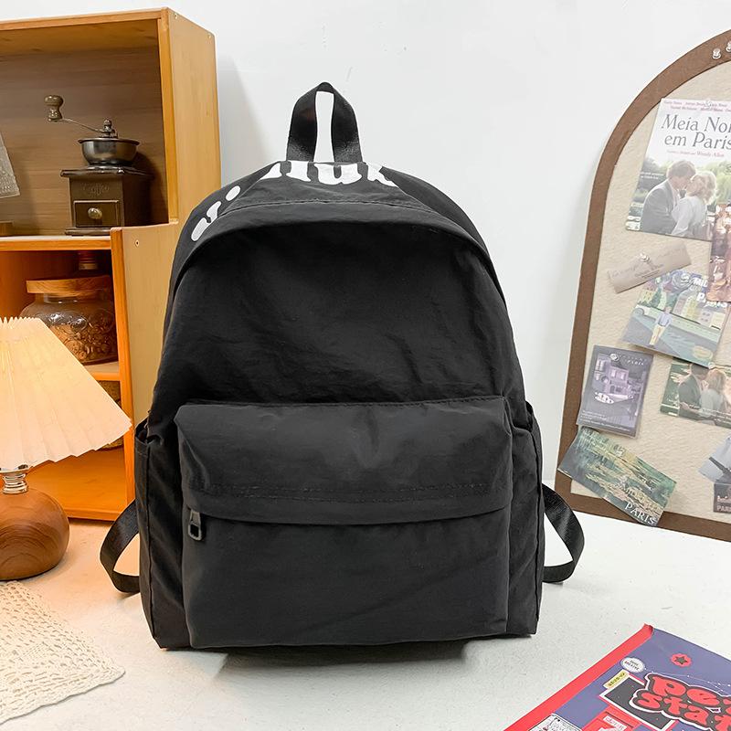 Schoolbag Color Student School Bag Women's Large Capacity Casual Versatile Lightweight Backpack New Student Travel Storage Backpack