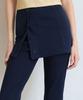 Debiweeo Layered Wrap Bootcut Pants (Set) Devi-B0084-Navy