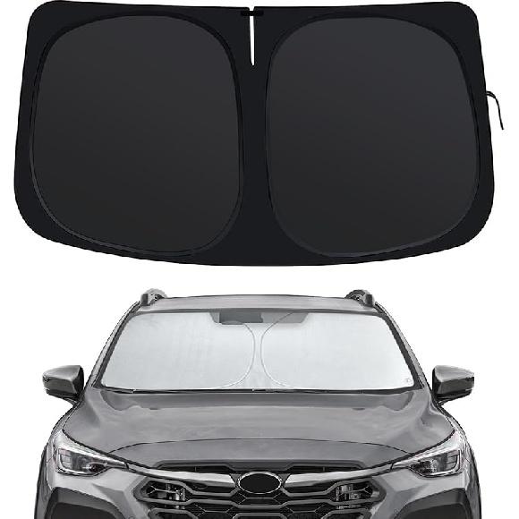 Windshield Sun Shade Compatible With Hyundai Sonata -2025, Front Window Shades Fit For Sonata, Foldable Car Sun Shield With Steering Wheel Sunshade