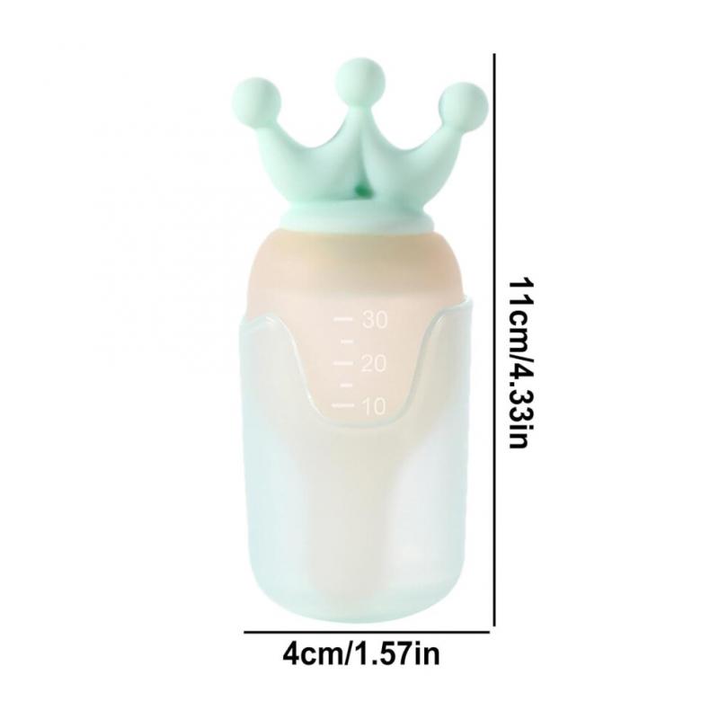 Medikamentenspender Schnuller-Flasche für Kleinkinder - Medikamentenflasche in Kronenform für das Trinktraining, Blaue Farbe, Reise, Kinderzimmer