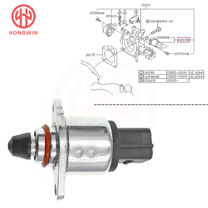Per Subaru Impreza 1.8 2.2 2.5 dal 1993 al 1999 Impreza 2.0 Turbo dal 1998 al 2000 Valvola di Controllo Aria Minimo IAC Assy 22650-AA240 A33-660-R00