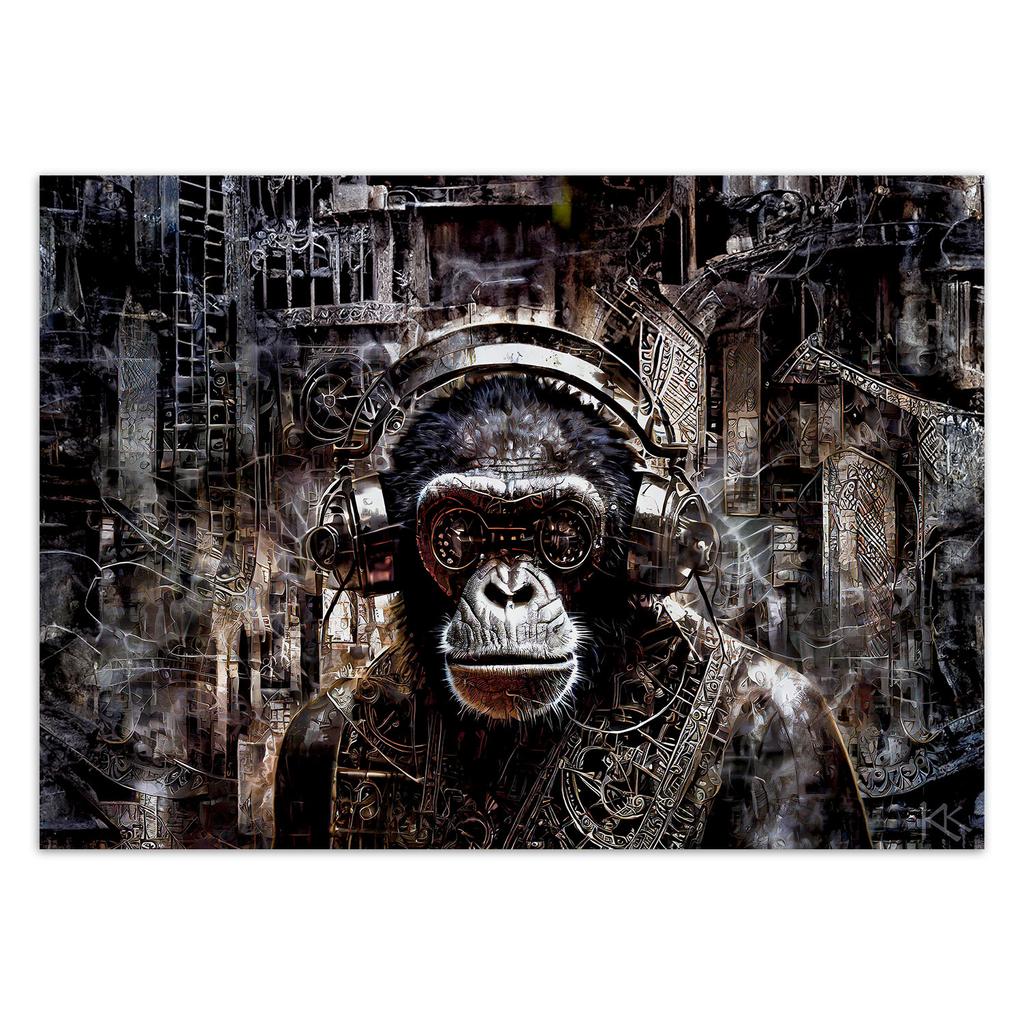 Wallpaper Modern Monkey Abstraction
