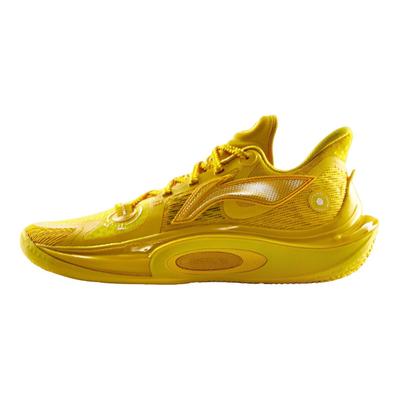 Li Ning Sonic 11 Comfortabel Veelzijdig Schokabsorptie Antislip Slijtvast Laag Uitgesneden Basketbalschoenen Heren sneaker Geel ABAT021-9