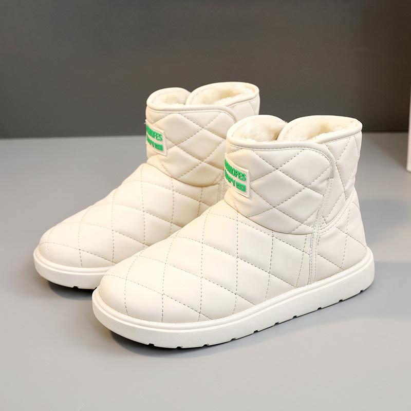 2025 Woman Snow Boots Slip-on Plush Warm Simple Women Cottom Shoes Outdoor Non Slip Waterproof Works Shoes Ankle Boots Versatile