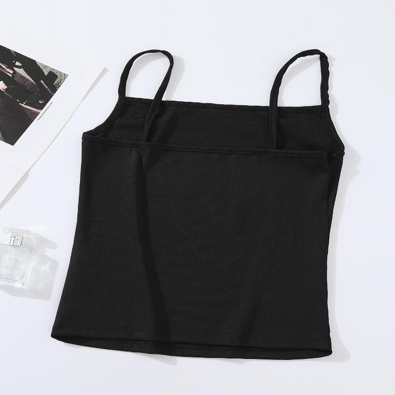 6PCS Women's Summer Spaghetti Strap Cami, Breathable Skin-Soft, Slimming Chic Top for Dates & Outdoor Wear