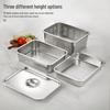 316L Stainless Steel Rectangular Draining Basin with Lid